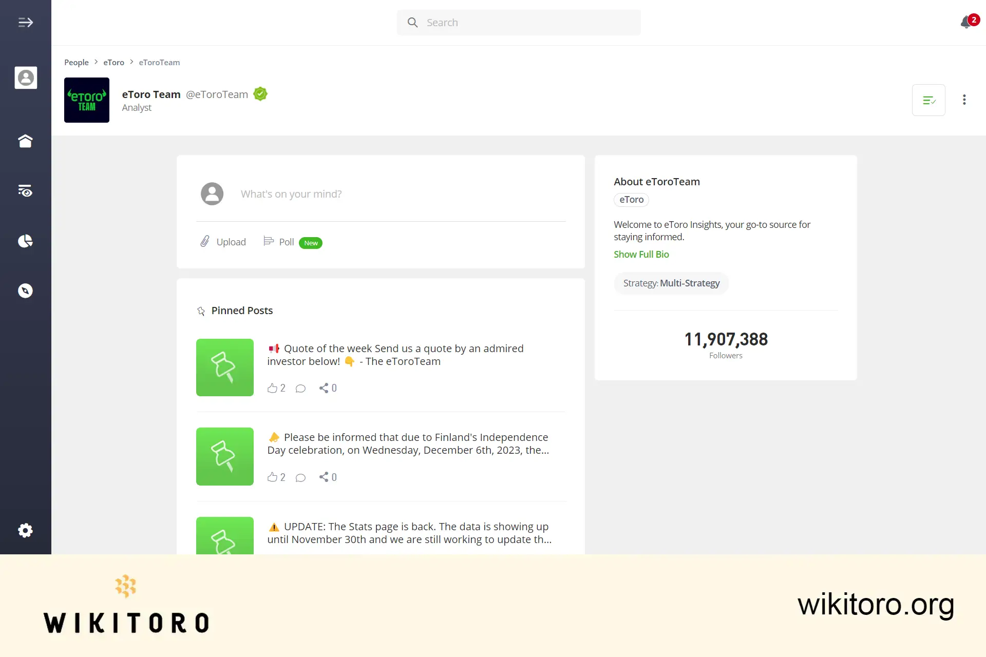 eToroTeam user profile